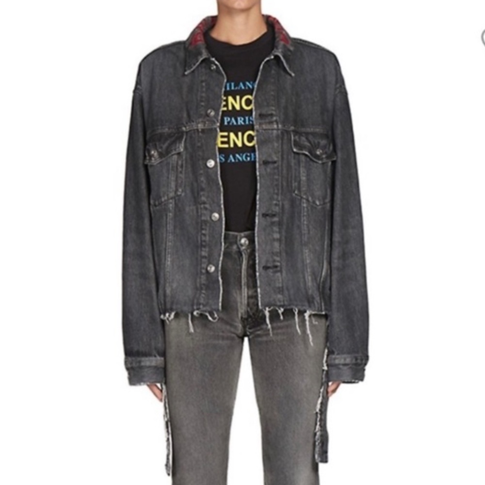 BALENCIAGA oversized denim jacket.
